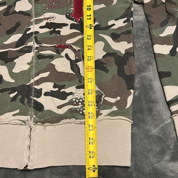 Cowgirl Tuff Full Zip Camouflage Hoodie Large - Picture 5 of 6